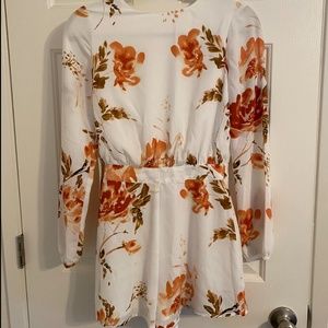 Floral Long Sleeve Romper